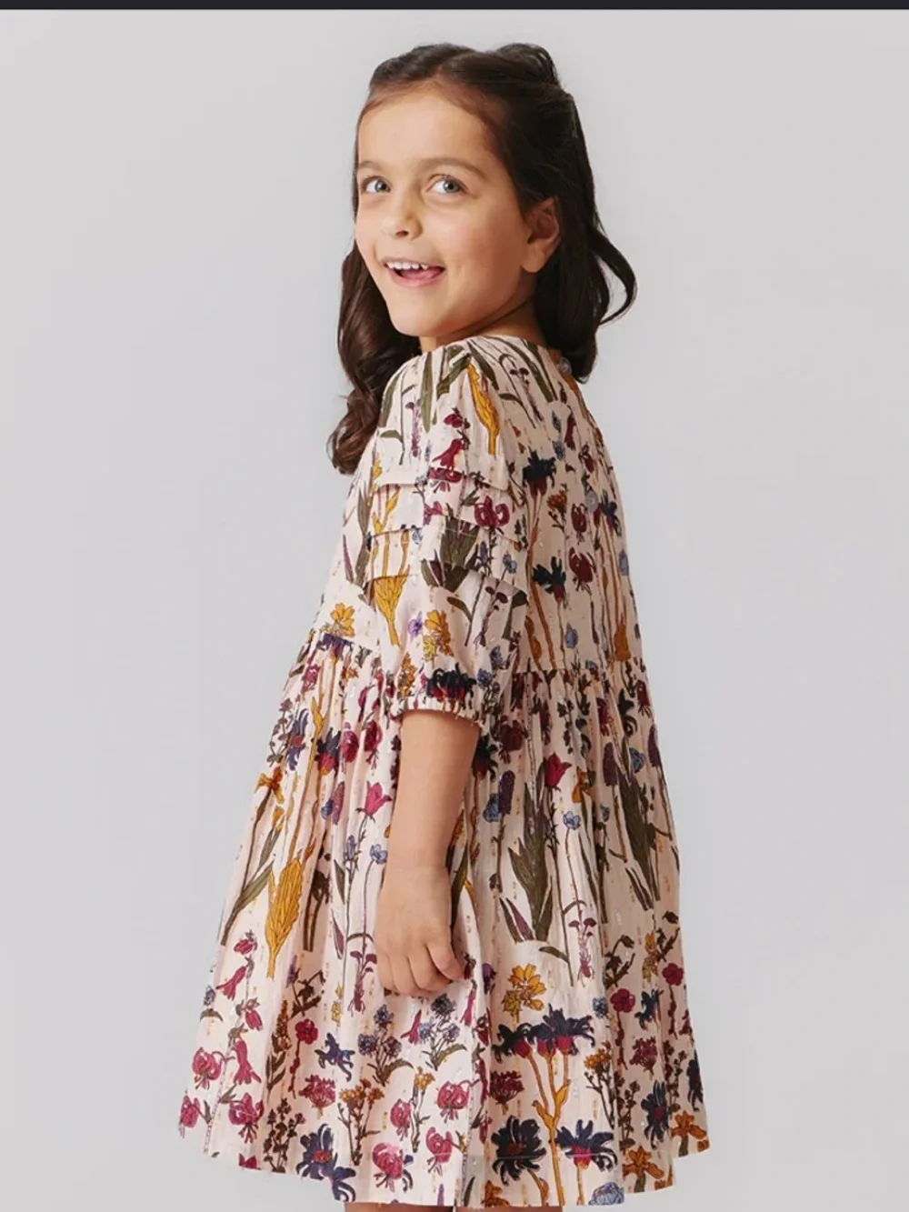 Pink Chicken Brooke Dress Set Autumn Flowers Baby Girl 6 12M NWT